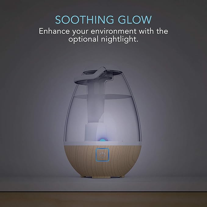 Sharper Image UHT1-SI Ultrasonic Cool Mist Humidifier, 0.4 Gallon Water Tank - Image 6