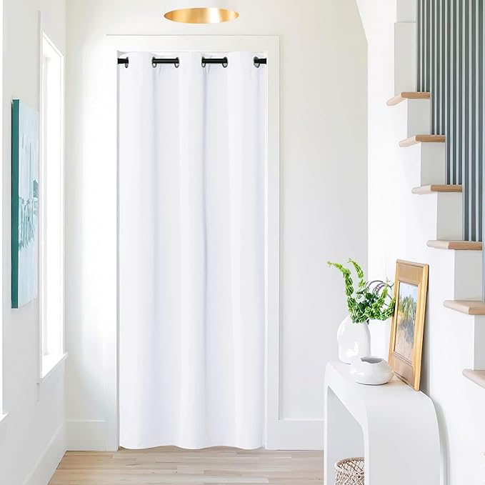 NICETOWN Closet Door Curtain for Privacy, Window Treatment Room Divide by NICETOWN