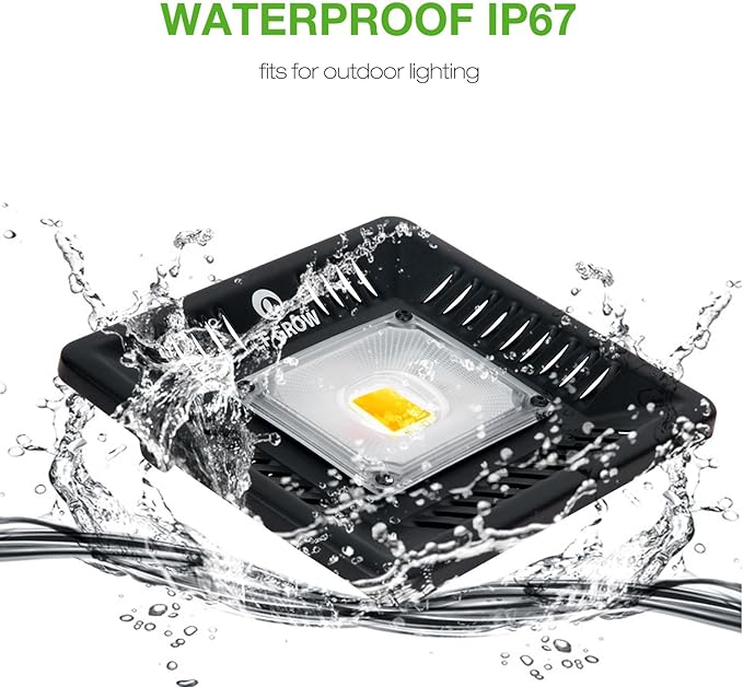 Waterproof 100W LED Grow Light Full Spectrum, CFGROW 3500K White COB LED Grow - Image 3
