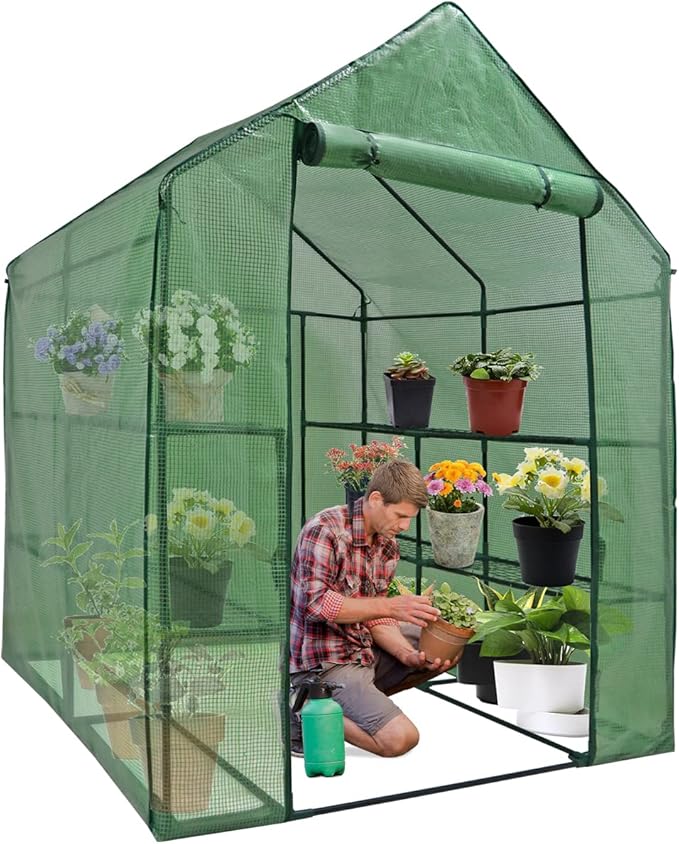 ZENY Mini Walk-in Greenhouse, Portable Warm House by ZENY