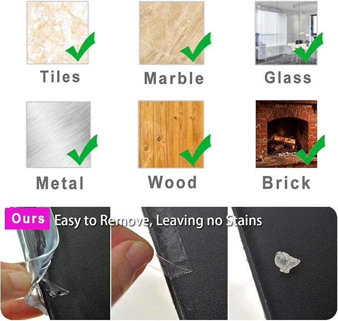 Angloria Edge Protector 100% Silicone, Baby Proofing Clear Table Corners Guards - Image 4