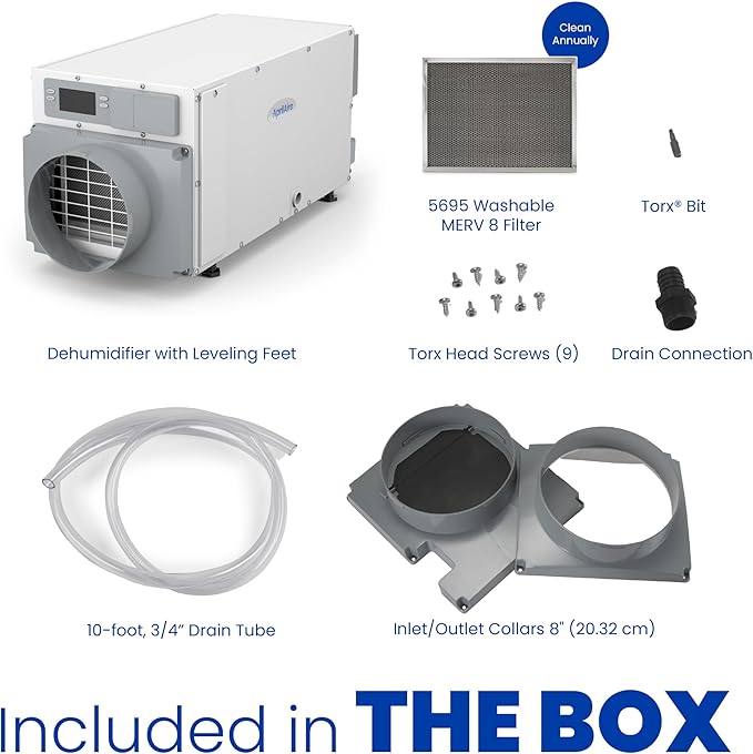 AprilAire E070 Pro 70-Pint Crawl Space Dehumidifier - Image 13