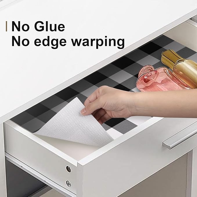 Shelf Drawer Liner for Kitchen Cabinets Non-Adhesive, 17.5In x 20FT Non-Slip - Image 6