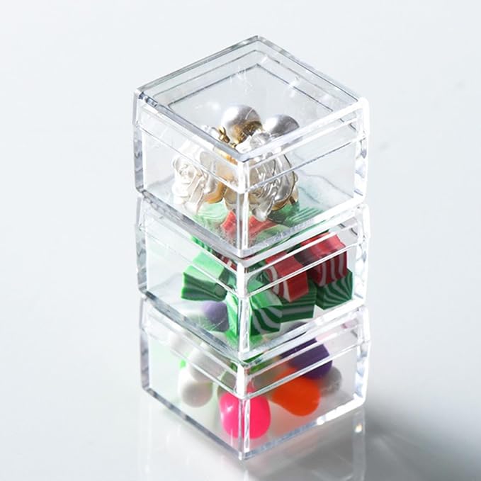 KissYou Small Acrylic Box with Lid Clear Candy Boxes - Image 3
