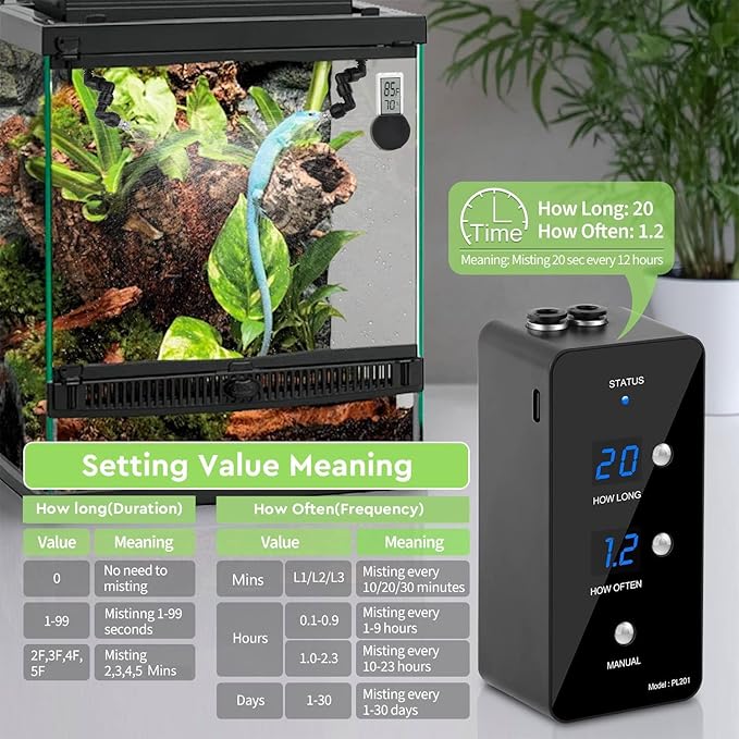 moistenland Reptile Humidifier, Misting System - Image 4