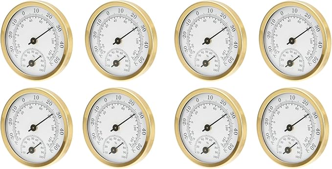 TEAMWILL Mini Analog Thermometer Hygrometer Humidity Meter Room Indoor by Unknown