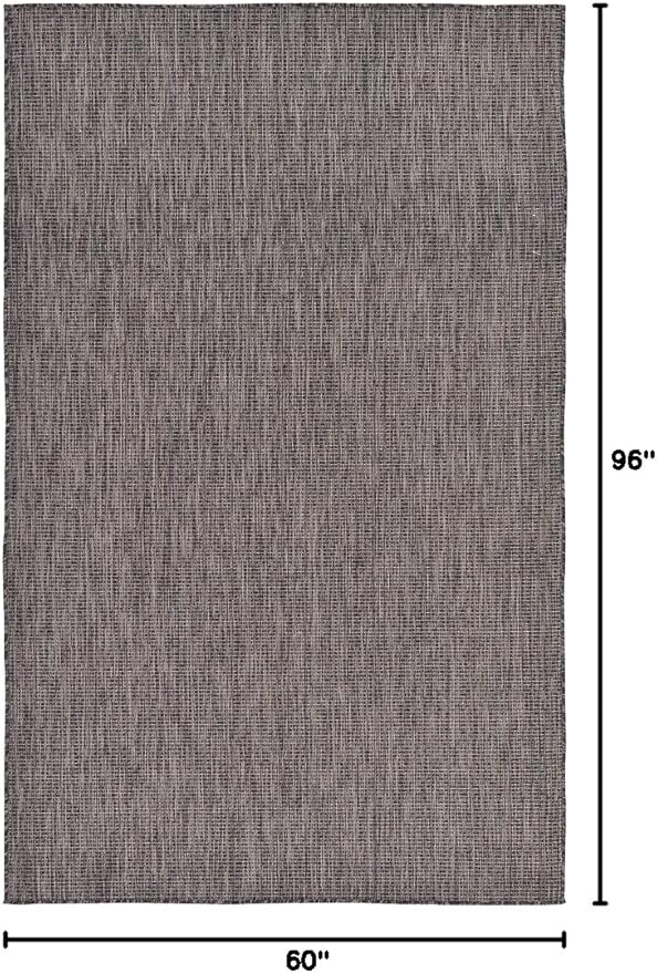 Unique Loom Collection Casual Transitional Solid Heathered Indoor/Outdoor - Image 2