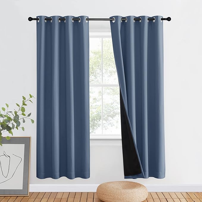NICETOWN Room Warming Full Shade Curtain Panel, Energy Smart & Noise Blocking by NICETOWN