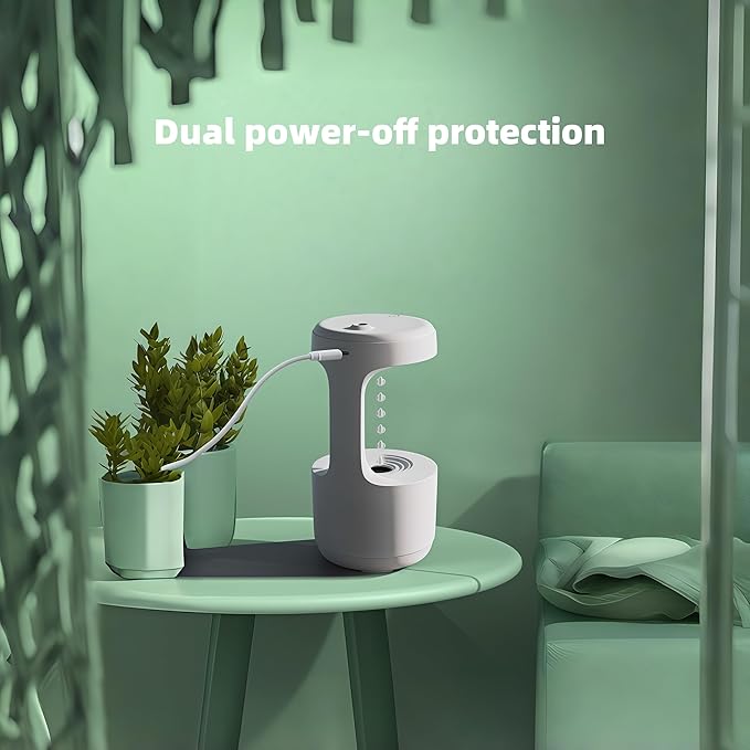 Humidifiers for Bedroom, 800ml Cool Mist Air Humidifie, Anti-Gravity Digital - Image 4