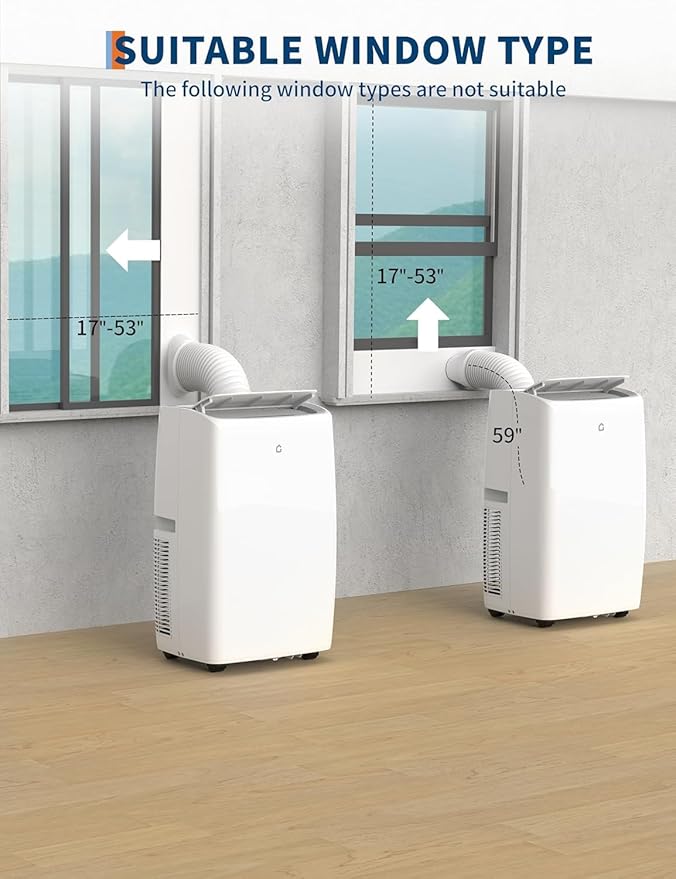 14000 BTU Portable Air Conditioner - 3 in-1 AC Unit - Image 7