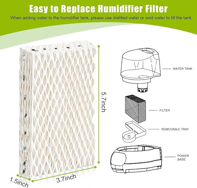 6 Pack WF813 Humidifier Filters Wick Replacement Compatible - Image 7
