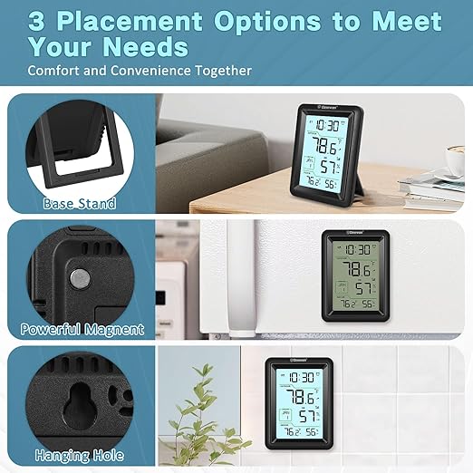 Geevon Wireless Indoor Outdoor Thermometer & Hygrometer - Image 8