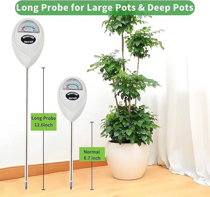 Soil Moisture Meter, Long Probe Soil Moisture Monitor - Image 2