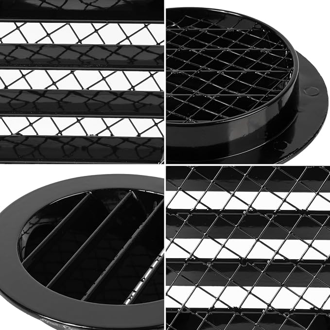 Repa Market 8 Inch Heavy-Duty Black Aluminum Alloy Gable Vent - Image 6