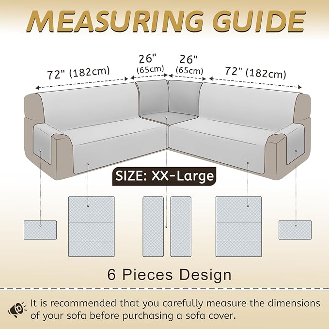 Arfntevss Waterproof Sectional Couch Covers L Shape Washable Velvet Sofa Cover - Image 5