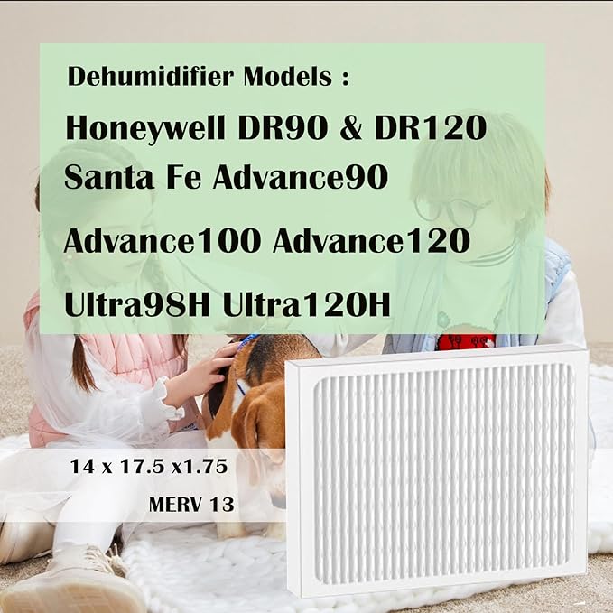 DR90 Dehumidifier Filter 14 x 17.5 x1.75 MERV 13: - Image 2