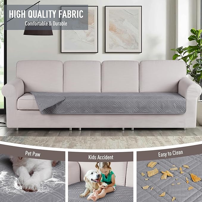 TAOCOCO 100% Waterproof Couch Cushion Cover Reversible Sofa Seat Cover - Image 4