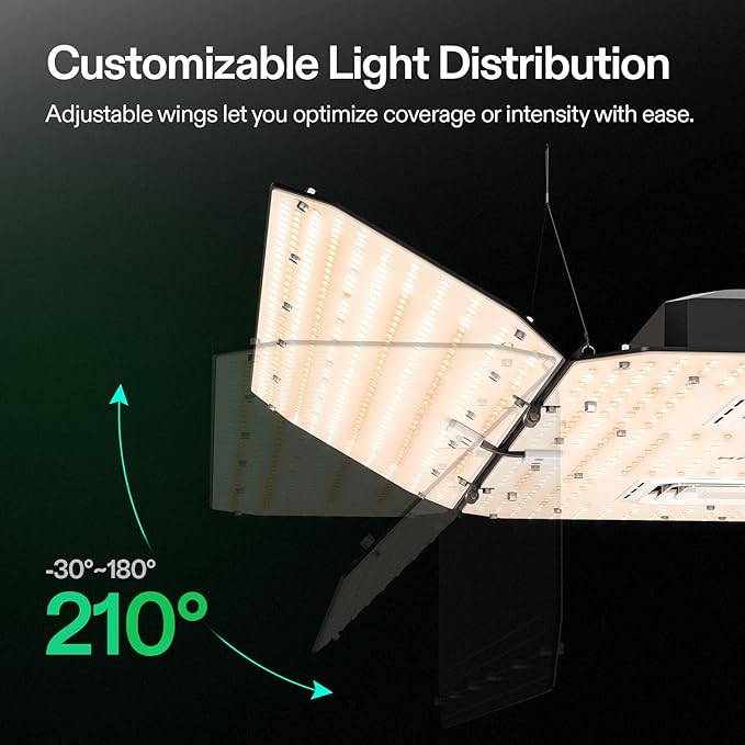 VIVOSUN AeroLight Wing AW400SE & GrowHub Controller E25, LED Grow Light 400W - Image 6