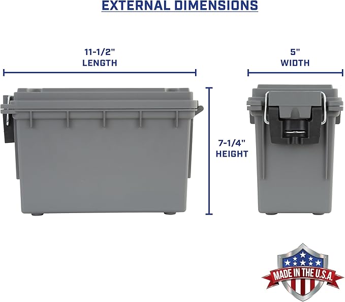Sheffield 12759 4-Pack Ammo Storage Box, Stackable .30 Cal Field Boxes - Image 2