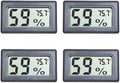 4-Pack Mini Digital Temperature Humidity Meters Gauge Indoor Thermometer by BuynowonVeanic