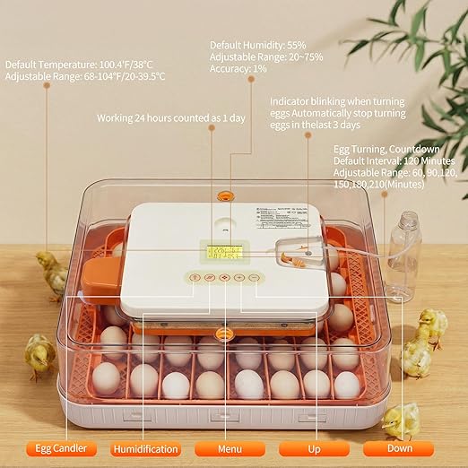 Winado Incubators for Hatching Eggs, 56 Egg Incubator - Image 8