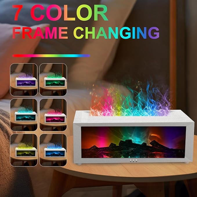 Fireplace Diffuser Humidifier, Fireplace Aromatherapy Essential Oil Diffuser - Image 2