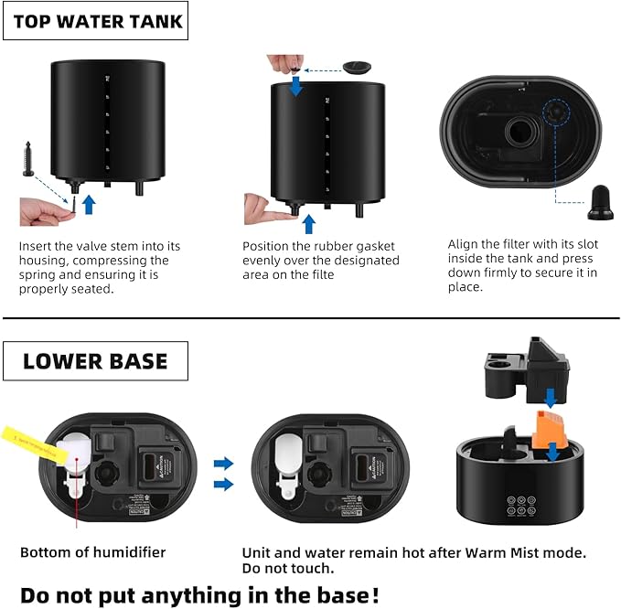 6L Humidifiers for Bedroom Large Room Home, Cool and Warm Humidifier for Baby - Image 3