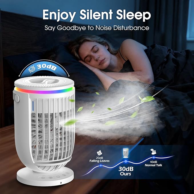 Humidifiers for Bedroom, with Large Tank, Ultra-Quiet Supersized Cool Mist Air - Image 2