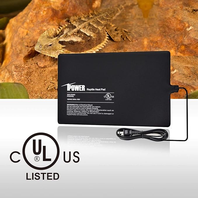 iPower 8"x12" Reptile Under Tank Heating Pad Heat Mat Terrarium Heater Warmer - Image 5