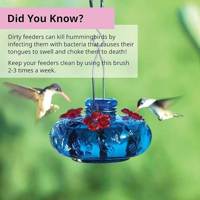 Hummingbird Feeder Cleaning Brush, Diswasher Safe Bristle, Removes Residue on - Image 6
