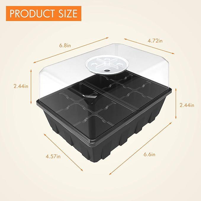 Gardzen 10 Pack Seed Starting Tray, Plant Germination Trays, Seed Starter Kit - Image 7