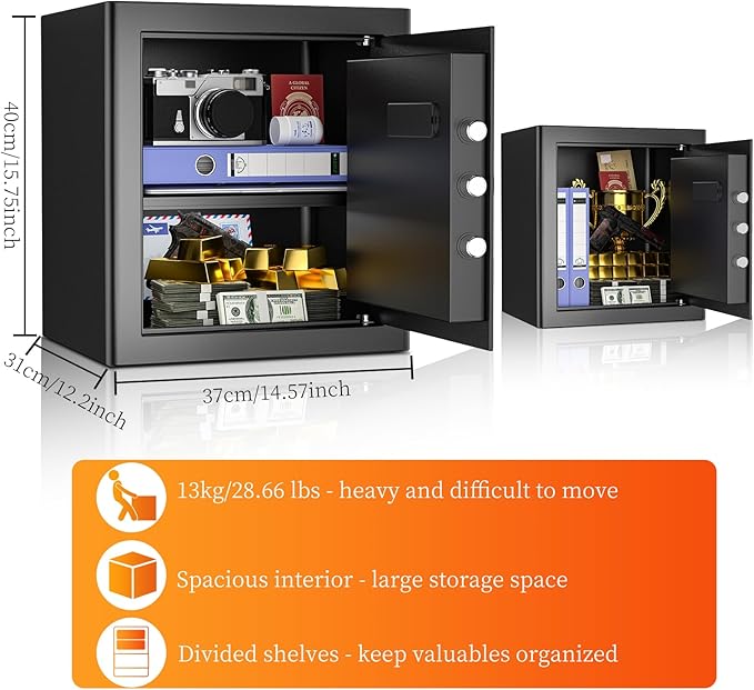 WASJOYE Security Cabinet Safe Box - Image 5