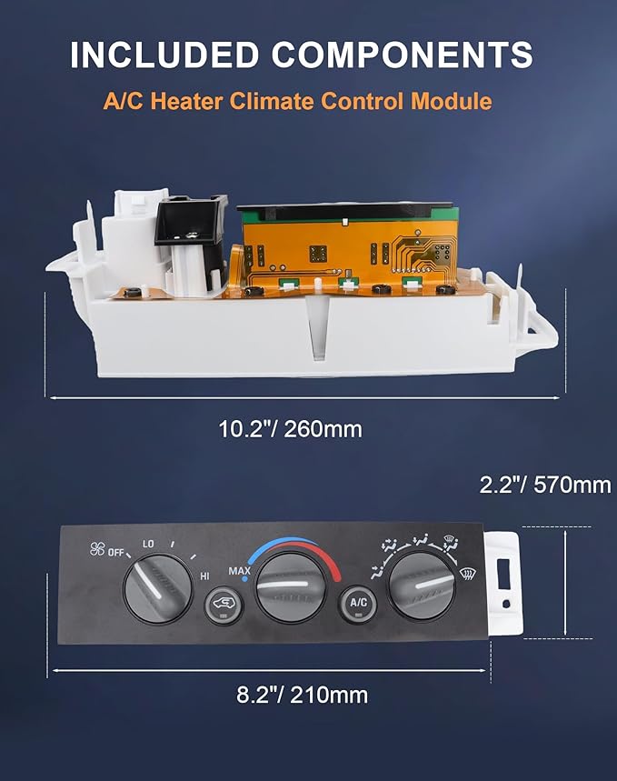 Flecto HVAC AC Heater Climate Control Module Switch Compatible - Image 6