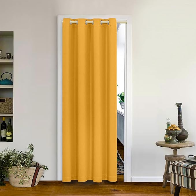 MYSKY HOME Blackout Curtain for Bedroom, Grommet Room Darkening Curtain by MYSKYHOME