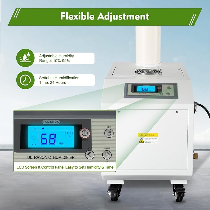 3kg/H Ultrasonic Industrial Humidifier, Commercial Air Humidifier Sprayer - Image 4