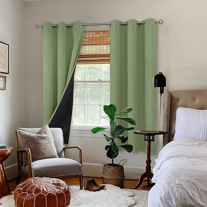 BGment Grass Green Blackout Curtains - Image 2