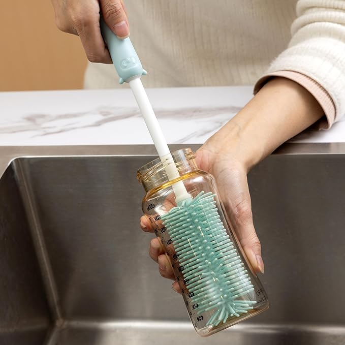 Chemimoso Silicone Bottle Cleaning Brush, 13.4in Long Handle Water Cup Bottles - Image 5