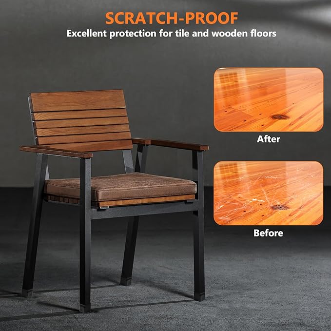 36pcs Square Chair Leg Floor Protectors, Felt Pads Chair Leg Protectors - Image 4