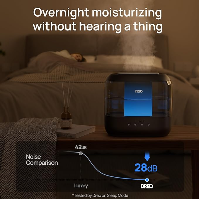 Dreo Humidifiers for Bedroom, 4L Top Fill for Large Room, 36H Runtime, 28 dB - Image 7