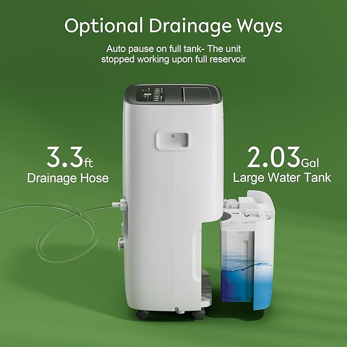 Waykar 150 Pints 7, 500 Sq. Ft Energy Star Dehumidifier - Image 7