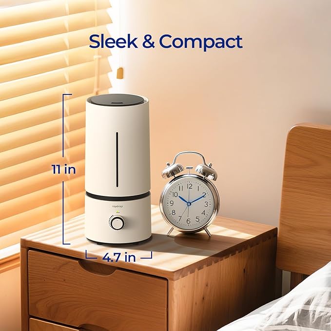 raydrop Cool Mist Humidifiers for Home Babies, 1.70 L Quiet and Small - Image 4