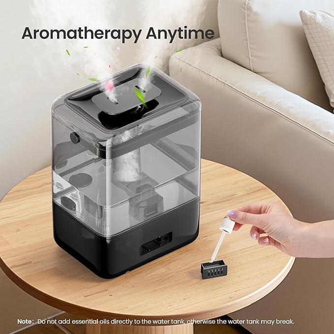 Smart Humidifiers for Bedroom Home, 6L Cool Mist Top Fill Humidifier Large Room - Image 8