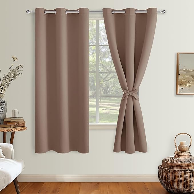 Hiasan Blackout Curtains for Bedroom, 42 x 63 Inches Length - Image 2
