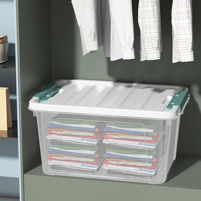 20 Quart Plastic Latching Storage Boxes - Image 6