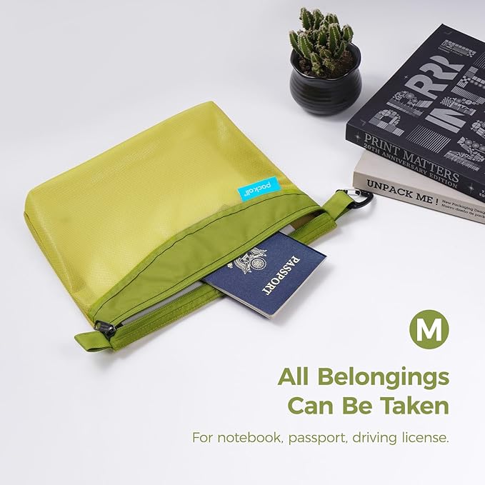 pack all Water-resistant Material Zipper Pouch, Mesh Zipper Bag - Image 3