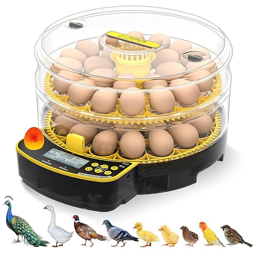 Egg Incubators for Hatching Eggs, Double-Layer 48 Egg Incubator by JUJOJB