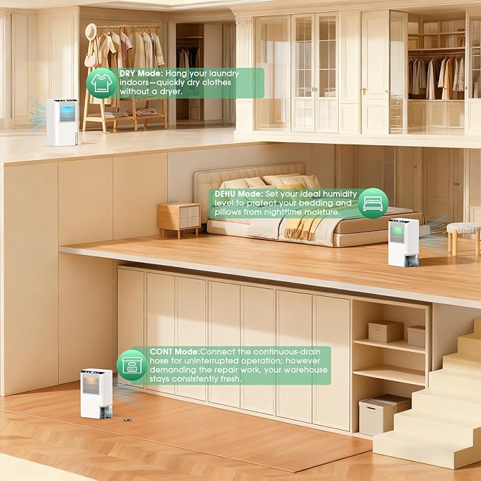 Dehumidifiers for Home, 2000 Sq.Ft Small Dehumidifier - Image 7