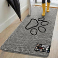 GORILLA GRIP SOAKSTOPPER Dog Door Mat, 70x24 Machine Washable Rug Absorbent by GorillaGrip