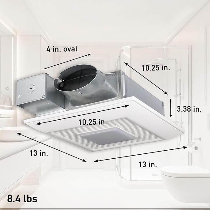 Panasonic WhisperValue Ceiling/Wall Mount Bathroom Exhaust Fan - Image 2