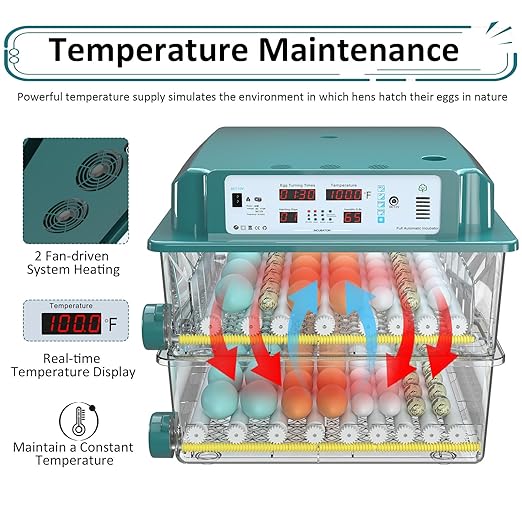 Incubators for Hatching Eggs 120, Chicken Egg Incubator - Image 3